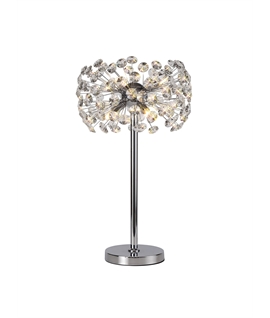 Boyd Table Lamp 6 Light G9 Polished Chrome-Crystal
