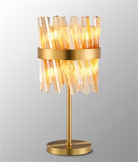 Brass & Glass Table Lamp - 3 Options