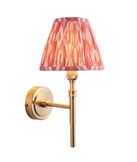 Brushed Aged Brass Single Arm Wall Light