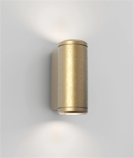 Coastal Safe Brass Up and Down Wall Light