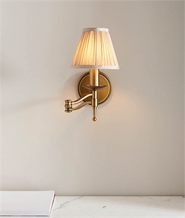 Antique Brass Swing Wall Light