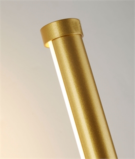 LED Slim and Tall Wall Light in Gold Finish Height 80cm