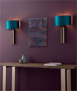 Flush Mounted Bronze Wall Bracket with Shade - 2 Options