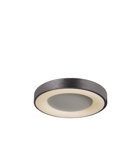 Edge-Lit Flush Ceiling or Wall Light – Brown, Anthracite or Gold Trim