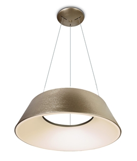 Modern LED Circular Pendant - Deep Flared Shade Dia 600mm Modern LED Circular Pendant - Deep Flared Shade Dia 600mm