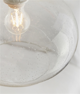 Clear Bubble Glass Modern Light Pendant Shade