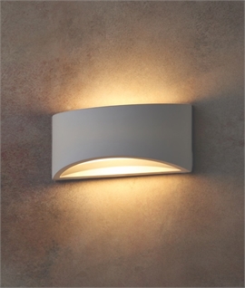 LED Plaster Wall Wrap-Around Wall Light - Washes Light Up and Down