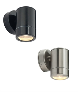 Exterior Wall Downlight For GU10 Mains Bulbs - Round Back Plate IP44