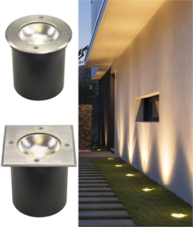 Marine Stainless Steel 13cm Exterior LED COB Uplighter