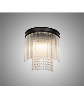 Caffi Wall Light, 2 Light E14, Brown Oxide