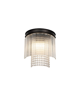 Caffi Wall Light, 2 Light E14, Brown Oxide