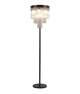 Caffi Floor Lamp, 9 Light E14, Brown Oxide Item Weight: 17.5kg