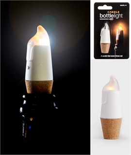 Flickering Candle Cork Light USB Rechargeable