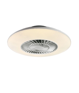 LED & CCT Flush Mounted Ceiling Light with 6 Speed Fan