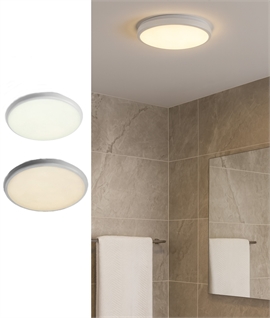 LED CCT Variable Round Flush Mounted White Ceiling Light - IP54