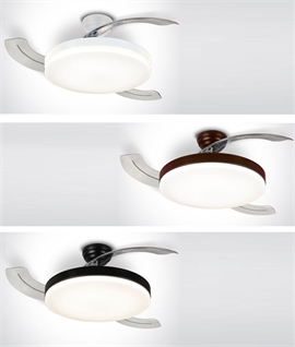 Foldaway Blade Ceiling Fan for Optimal Airflow and Lighting
