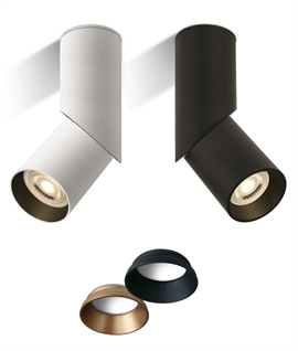 Pivoting Sleeve Cylinder Spotlight Adjustable GU10 for Modern Interiors Pivoting Sleeve Cylinder Spotlight Adjustable GU10 for Modern Interiors