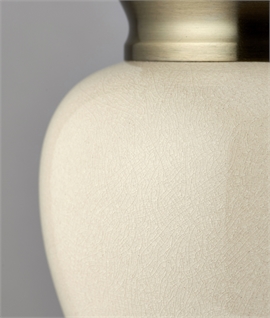 Traditional Ceramic and Brass Table Lamp Base