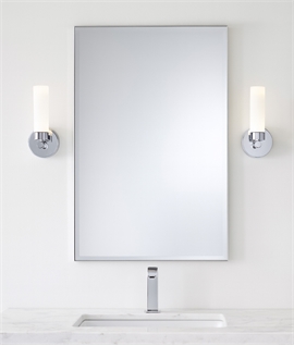 Chrome & Acrylic Tubular Bathroom Wall Light 