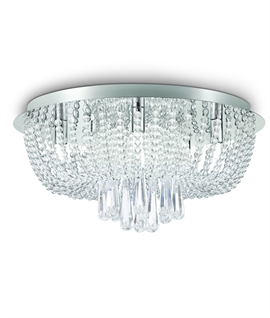 Bag Style Flush-Fitted Chandelier - 45cm diameter 