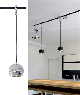 Advanced Track Pendant Light-Eye Chrome