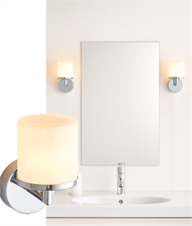 Cost Friendly IP44 Bathroom Wall Light with Pullcord - 160mm