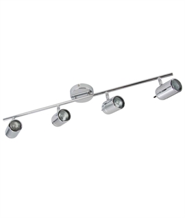 Bathroom Chrome 4 Light Spot Bar for Wall or Ceiling