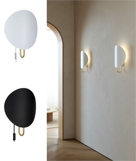 Curved Circular Wall Light for Indirect Soft Light