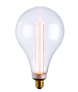 E27 2.4 Watts Large 243mm Pear Shape Clear Glass Bulb