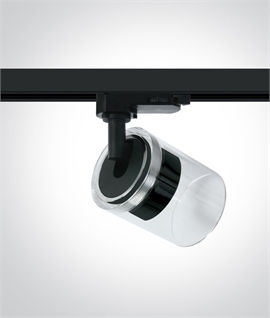 Modern Adjustable Clear Polycarbonate Track Spotlight for GU10 Bulb