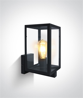Black Box Lantern Wall Light - IP43
