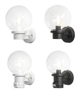 Exterior Globe Wall Light - Sensor Operated Versions