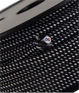 25m Roll Black & White Spot Braided 2 Core 0.75mm 25m Roll Black & White Spot Braided 2 Core 0.75mm