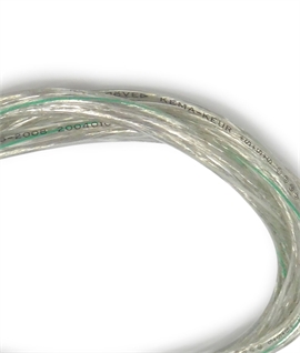 1m Clear 3-Core Electrical Cable 0.75mm 