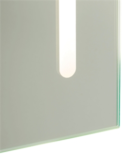 LED Bathroom Mirror with Built-in Shaver & Demister Pad 700mm x 500mm