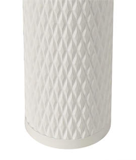 Single White Pendant - Diamond Pattern - 3 Sizes