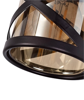 Bronze Single Switched Adjustable Wall Spotlight