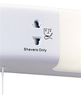 LED 8 Watt Dual Voltage Shaver Light - Chrome or White