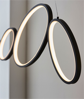 Contemporary Oval LED Linear Pendant 