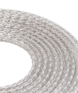 1m Clear Twisted Two-Core Cable - 0.75mm