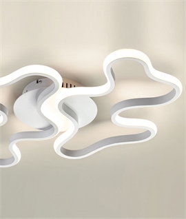 Double Swirl LED Wall or Ceiling Light