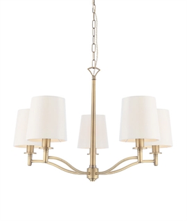 Brass Ceiling Pendant with Chain Suspension