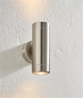 Elegant 316L Marine Stainless Steel Cylinder Wall Lights - IP65 Rated