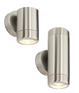 Elegant 316L Marine Stainless Steel Cylinder Wall Lights - IP65 Rated