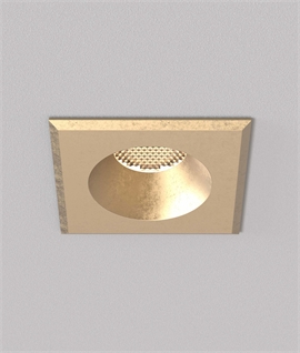 Natural Brass GU10 Soffit Downlight - Suitable for Use In Exposed Coastal Areas.