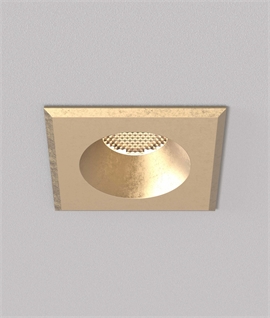 Natural Brass GU10 Soffit Downlight - Suitable for Use in Exposed Coastal Areas