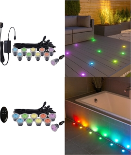 Waterproof IP67 Colour Controllable LED Lights & Remote 