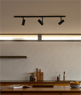 Mains Track Kit - Adjustable Cylinder Spotlights & 1m Track
