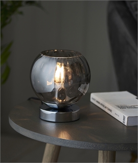Single Table Lamp With Dimpled Shade