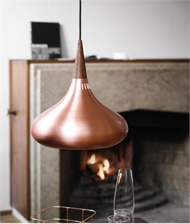 Fritz Hansen Orient Copper Danish Pendant - 3 Metre Flex